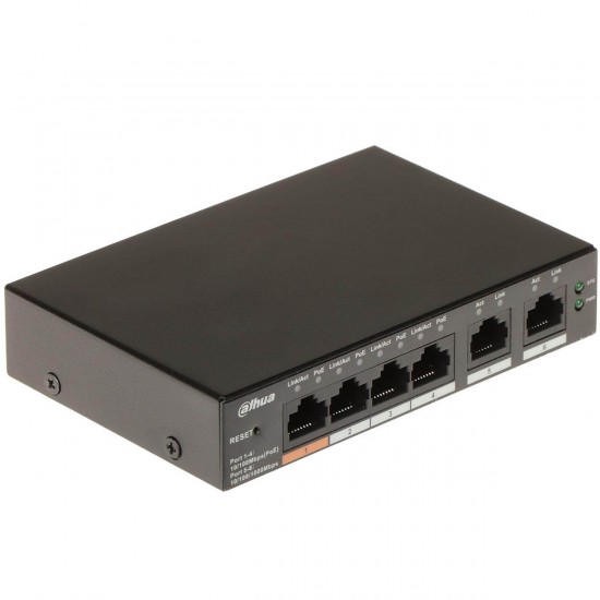 Dahua CS4006-4ET-60, Cloud Managed PoE switch, 6 port