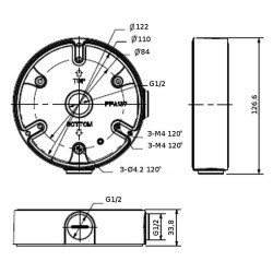 Junction box Dahua PFA137 Junction box Dahua PFA137