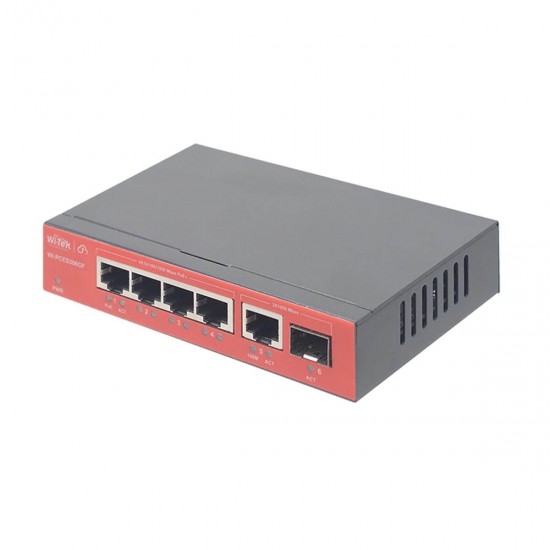 Wi-Tek WI-PCES306GF, 6 port PoE switch