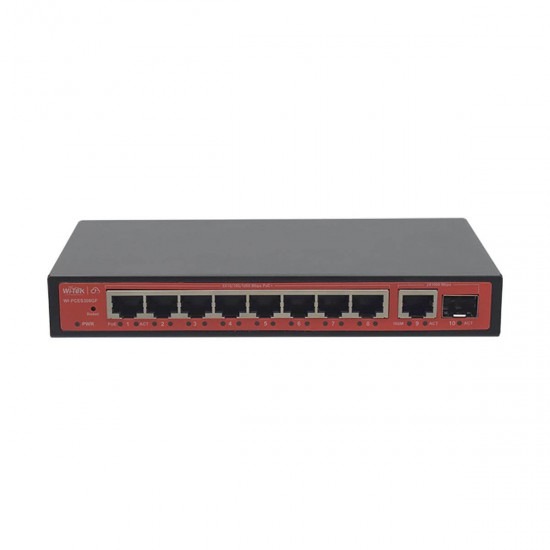 Wi-Tek WI-PCES308GF, 10 port PoE switch