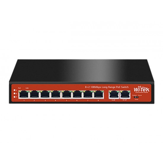 Wi-Tek WI-PS210H, 10 port PoE switch