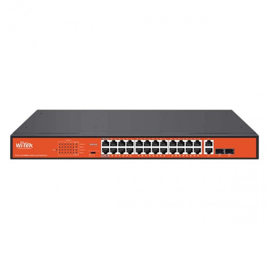 Wi-Tek WI-PS526G V4, 28 port PoE switch