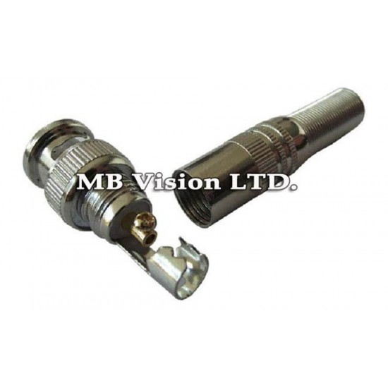 BNC Male Video Plug Coupler Connector for RG59 Cable