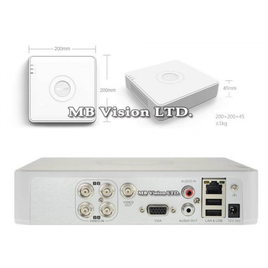 4CH Compact WD1 DVR Hikvision DS-7104HWI-SH