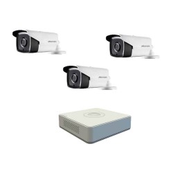 DVR pack with 3 Full HD cameras, IR up to 80m and 4ch DVR