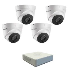 DVR pack with 4 dome Full HD cameras, IR 40m and 4ch DVR