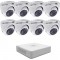 DVR pack with 8 dome Full HD cameras