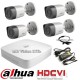 DVR kit with 4 HD security HD-CVI bullet cameras Dahua