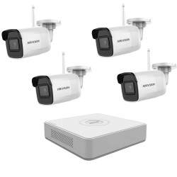 4 Wi-Fi IP cameras kit, 4MP, IR 30m